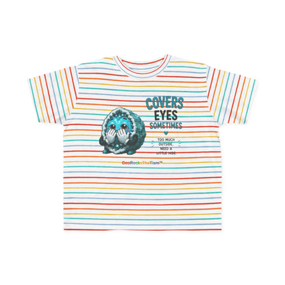 “Covers Eyes Sometimes” Stimming Geode Autism Self Sensory Regulation Toddler Tee