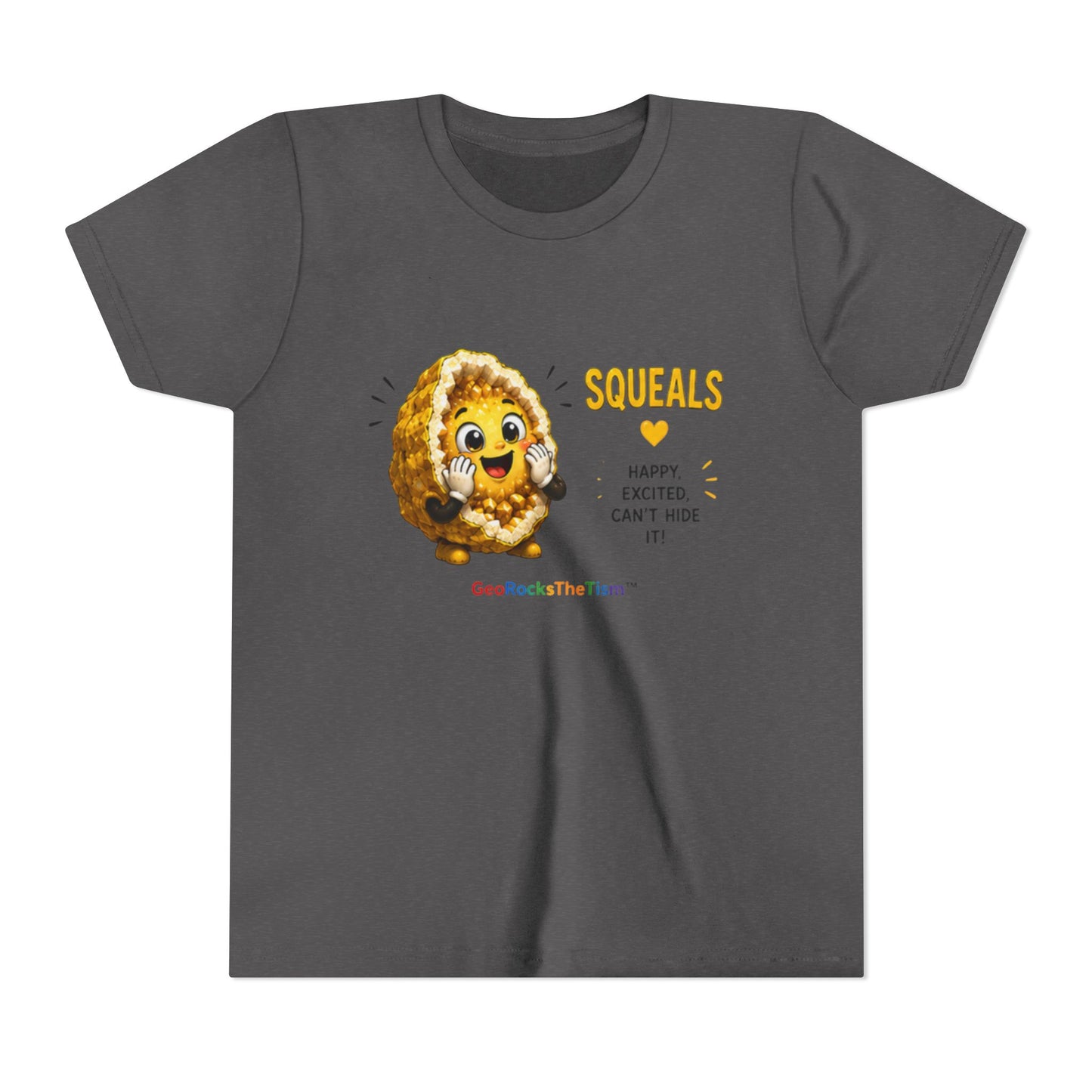 “Squeals” Stimming Geode -Autism Self Sensory Regulation Youth Tee