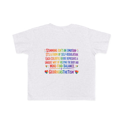 "Geo Flaps with Sticks" Stimming Geode Autism Self Sensory Regulation Toddler Tee
