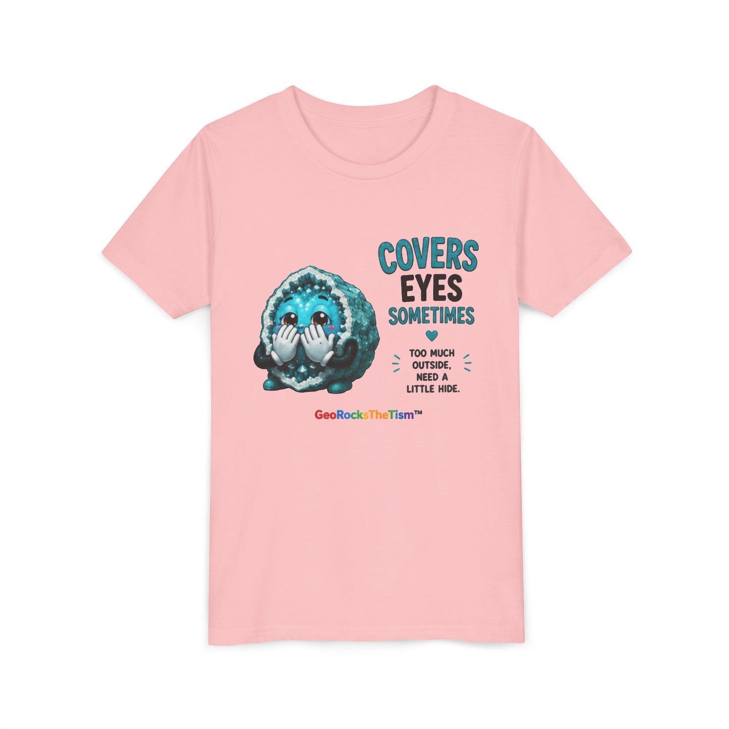 "Covers Eyes" Stimming Geode -Autism Self Sensory Regulation Youth Tee