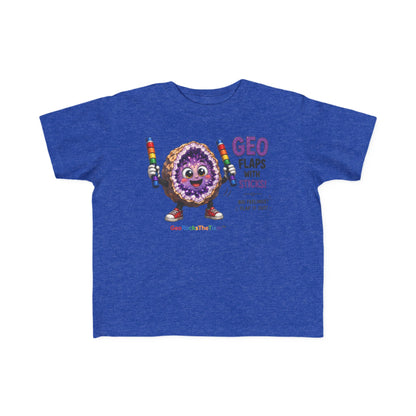 "Geo Flaps with Sticks" Stimming Geode Autism Self Sensory Regulation Toddler Tee