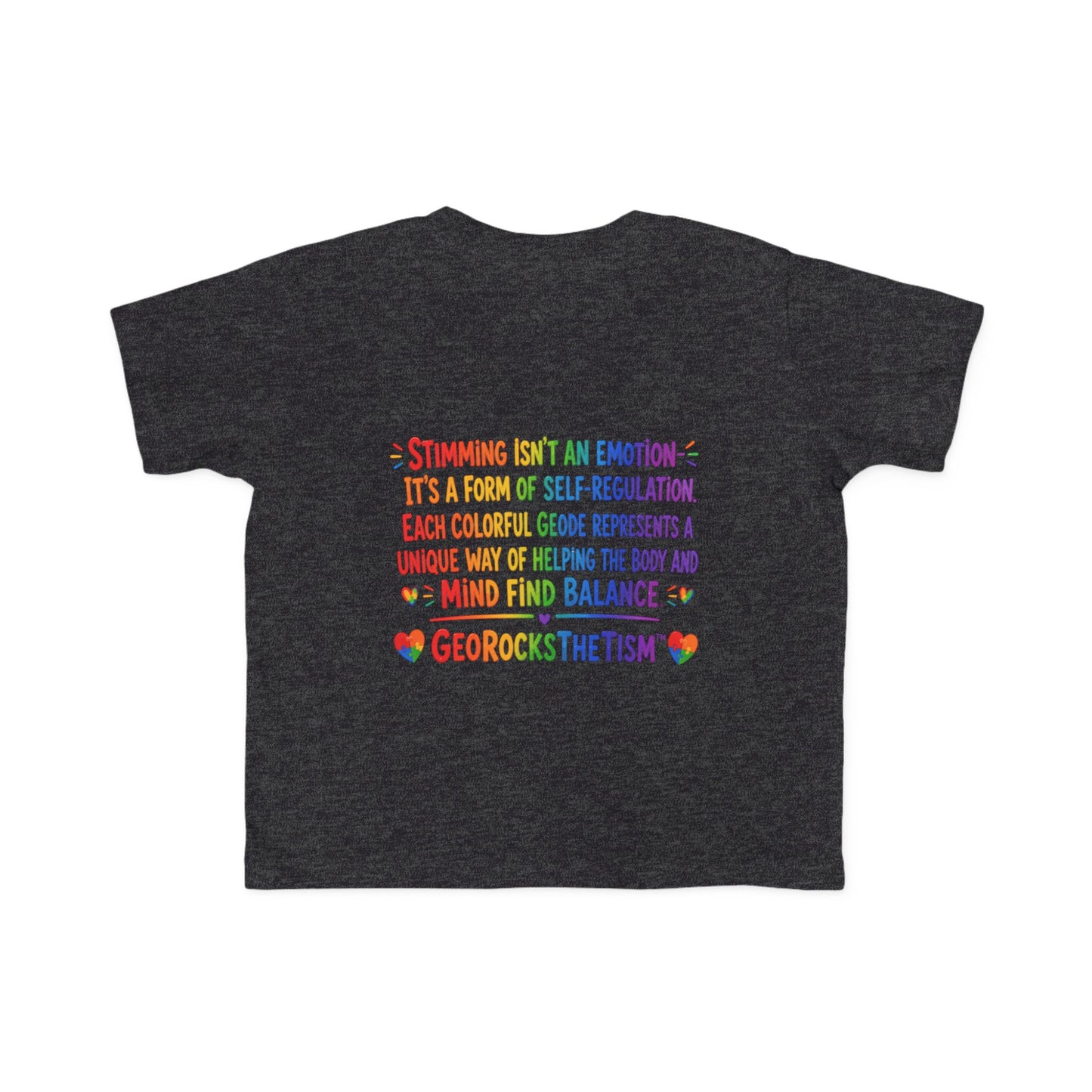 "Lines Up Toys" Stimming Geode Autism Self Sensory Regulation Toddler Tee