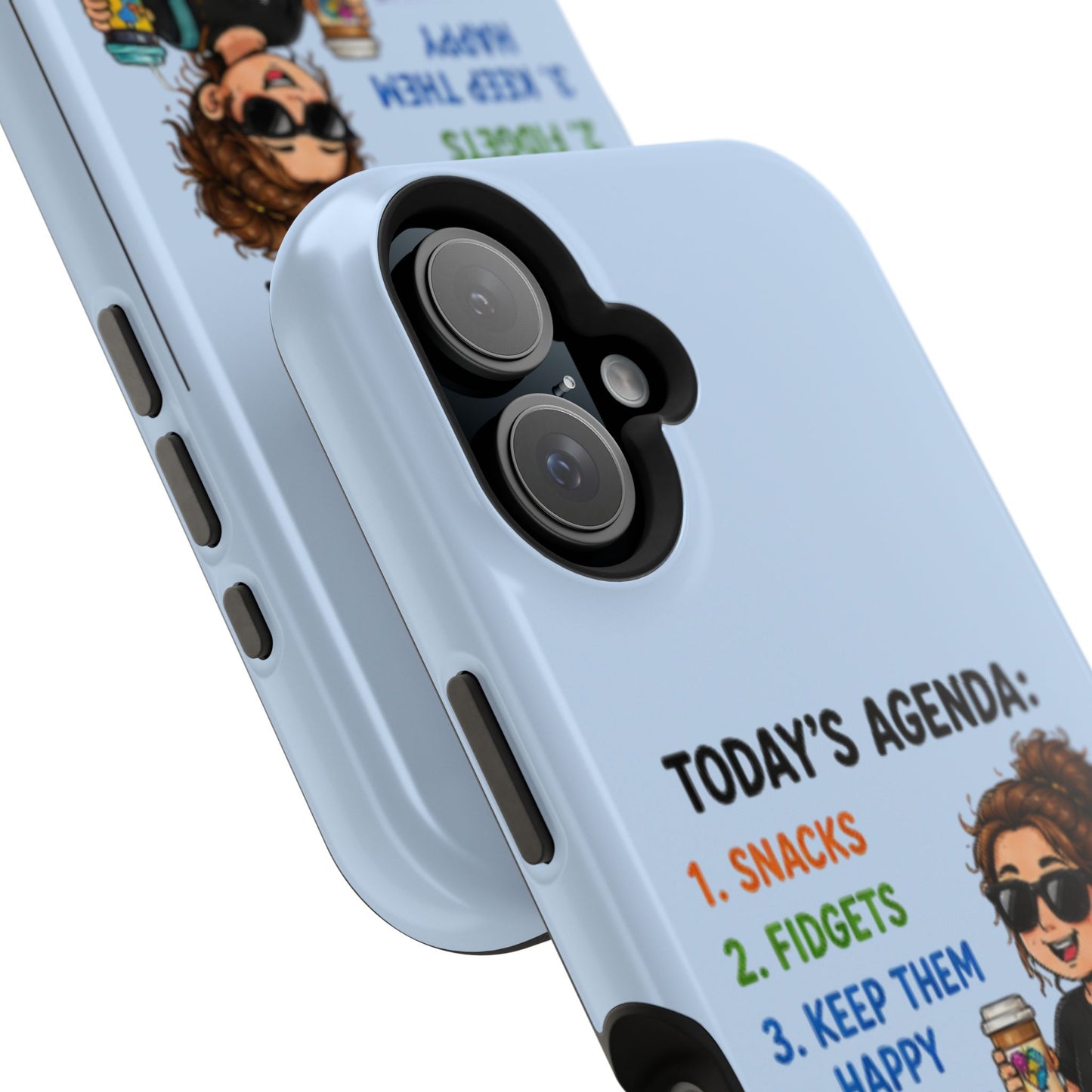 Nurse Mom Magnetic Impact-Resistant Phone Case — "Today's Agenda" Cute ER/Healthcare Gift - Geo Rocks The 'Tism