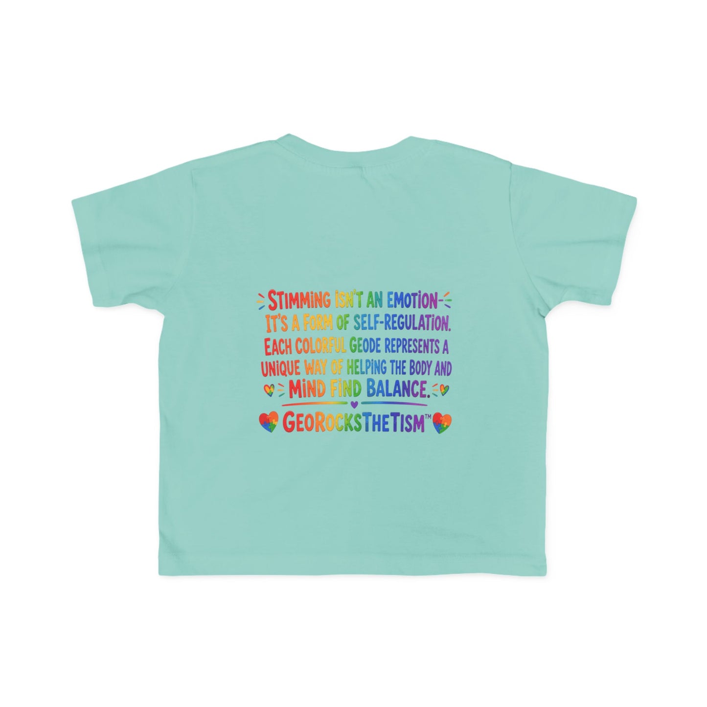 "Squeals" Stimming Geode Autism Self Sensory Regulation Toddler Tee