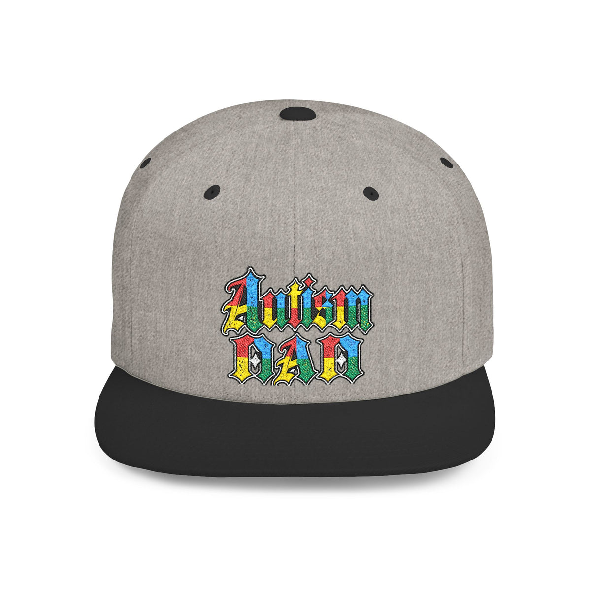 Autism Proud Dad Colorful Embroidered Snapback
