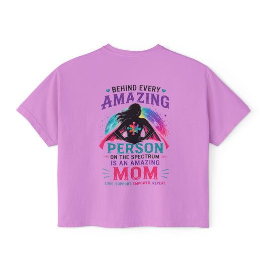 Amazing Mom Autism Support Boxy Tee