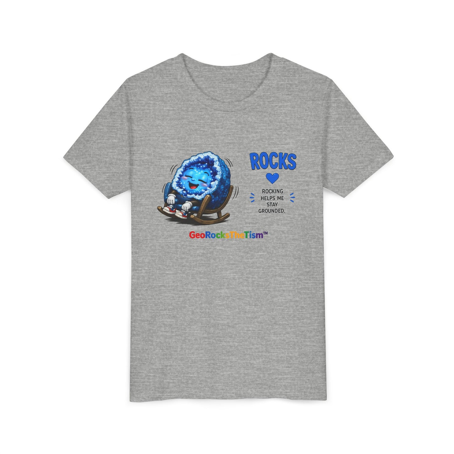 "Rocking" Stimming Geode -Autism Self Sensory Regulation Youth Tee