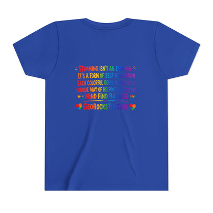 "Covers Eyes" Stimming Geode -Autism Self Sensory Regulation Youth Tee