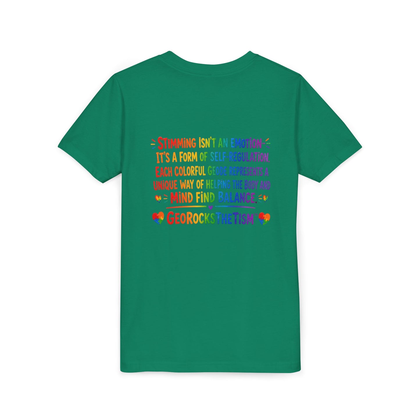 "Music Lover" Stimming Geode-Autism Self Sensory Regulation Youth Tee