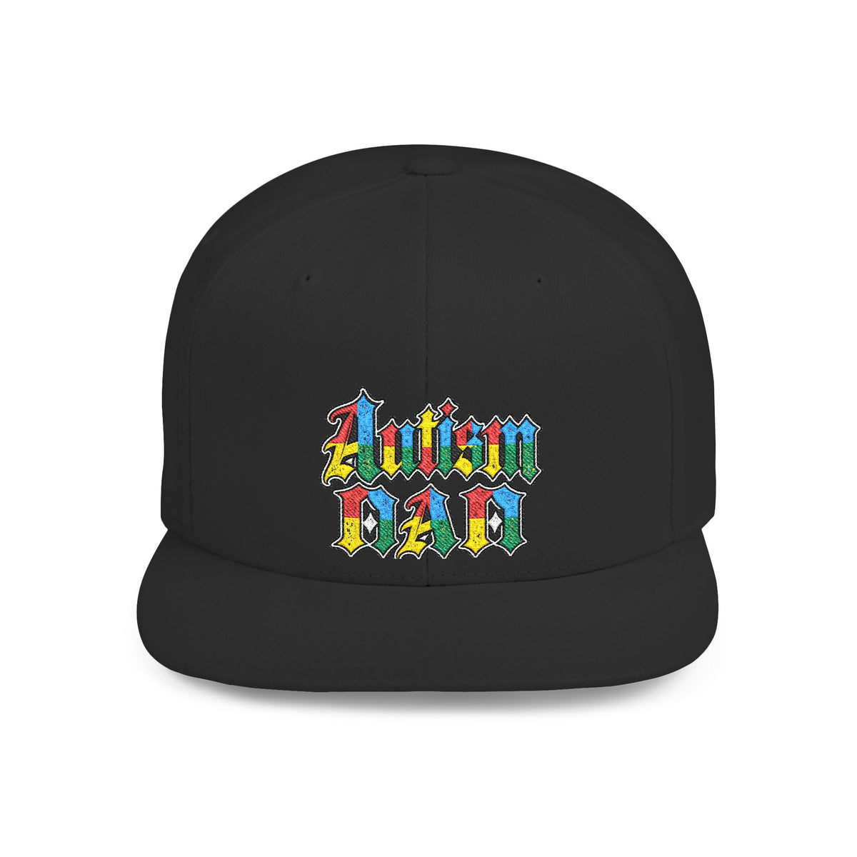 Autism Proud Dad Colorful Embroidered Snapback