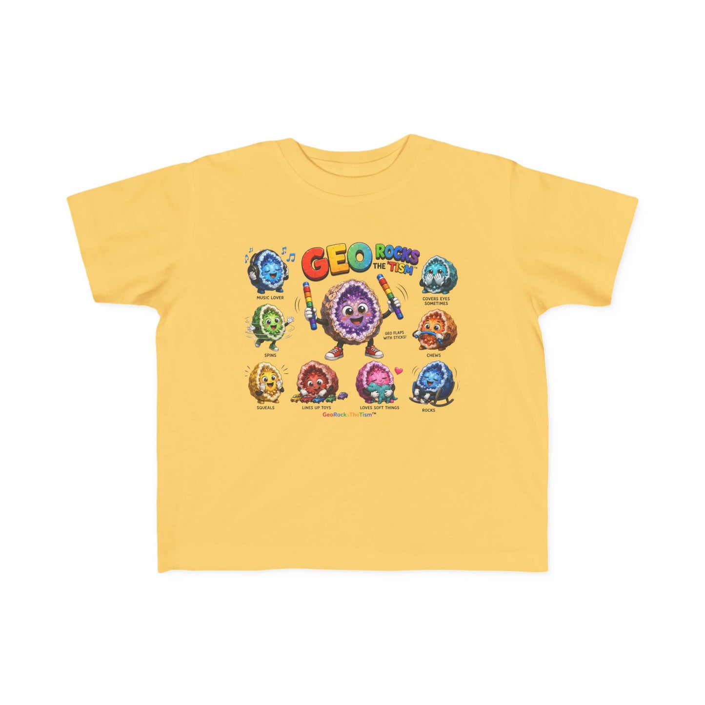 Educational Stimming Geode -Autism Self Sensory Regulation Toddler Tee