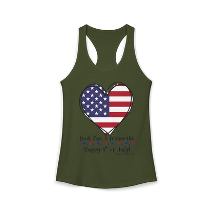 All Heart for America Racerback Tank