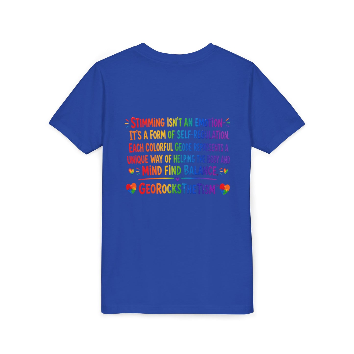 "Spins" Stimming Geode -Autism Self Sensory Regulation Youth Tee