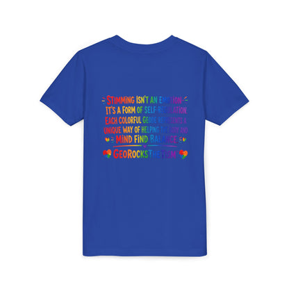 "Spins" Stimming Geode -Autism Self Sensory Regulation Youth Tee