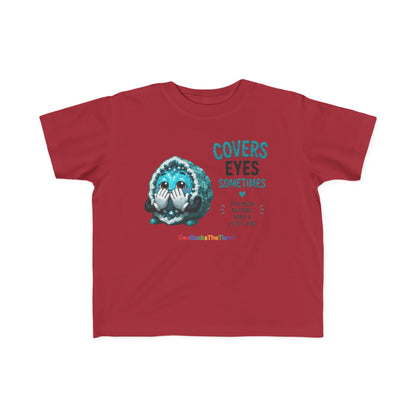 “Covers Eyes Sometimes” Stimming Geode Autism Self Sensory Regulation Toddler Tee