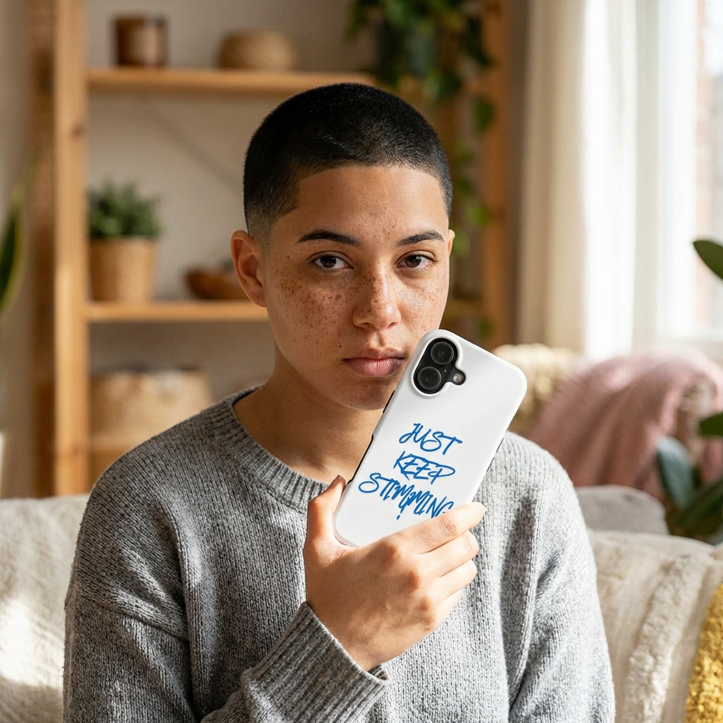 Tough phone case-"Just Keep Stimming"