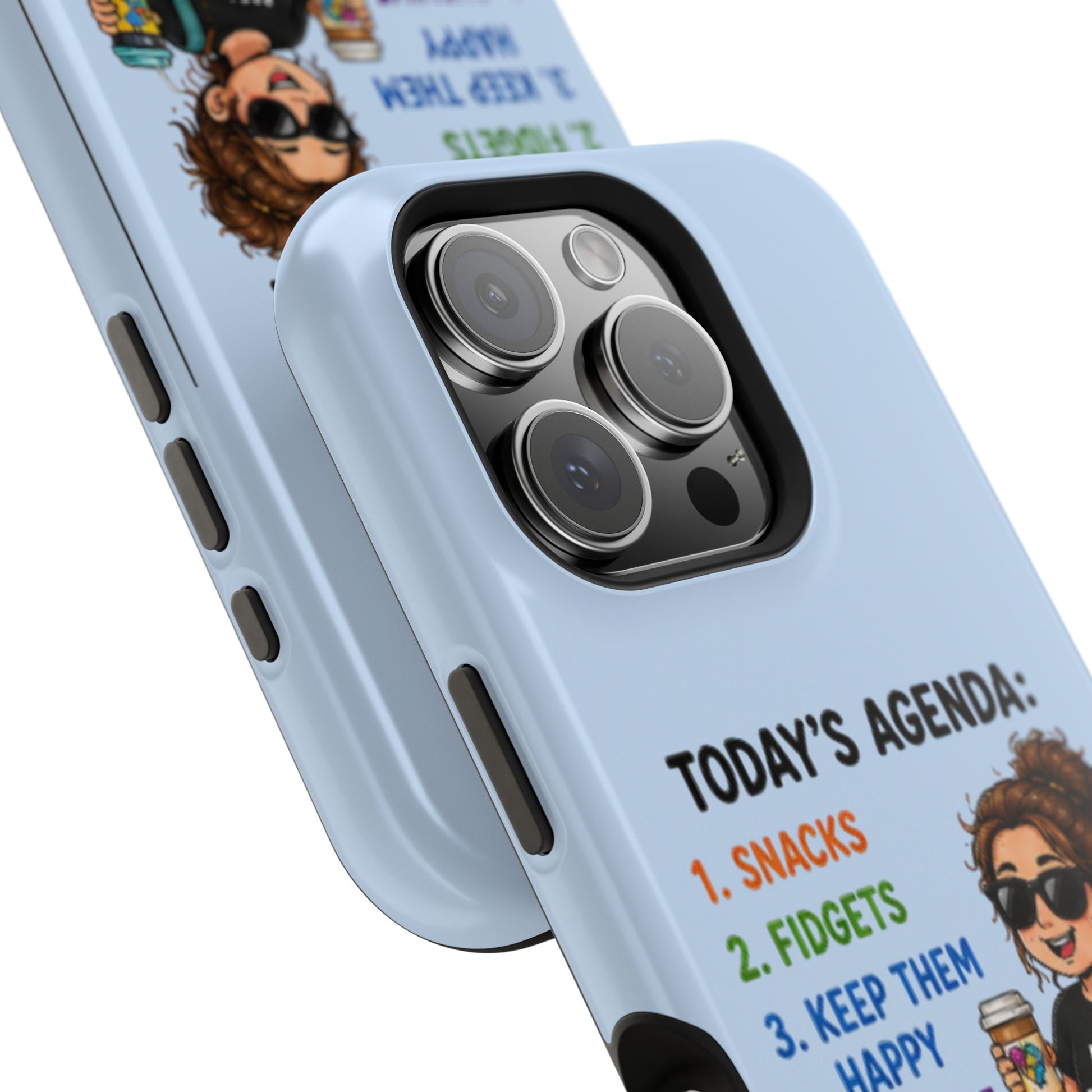 Nurse Mom Magnetic Impact-Resistant Phone Case — "Today's Agenda" Cute ER/Healthcare Gift - Geo Rocks The 'Tism