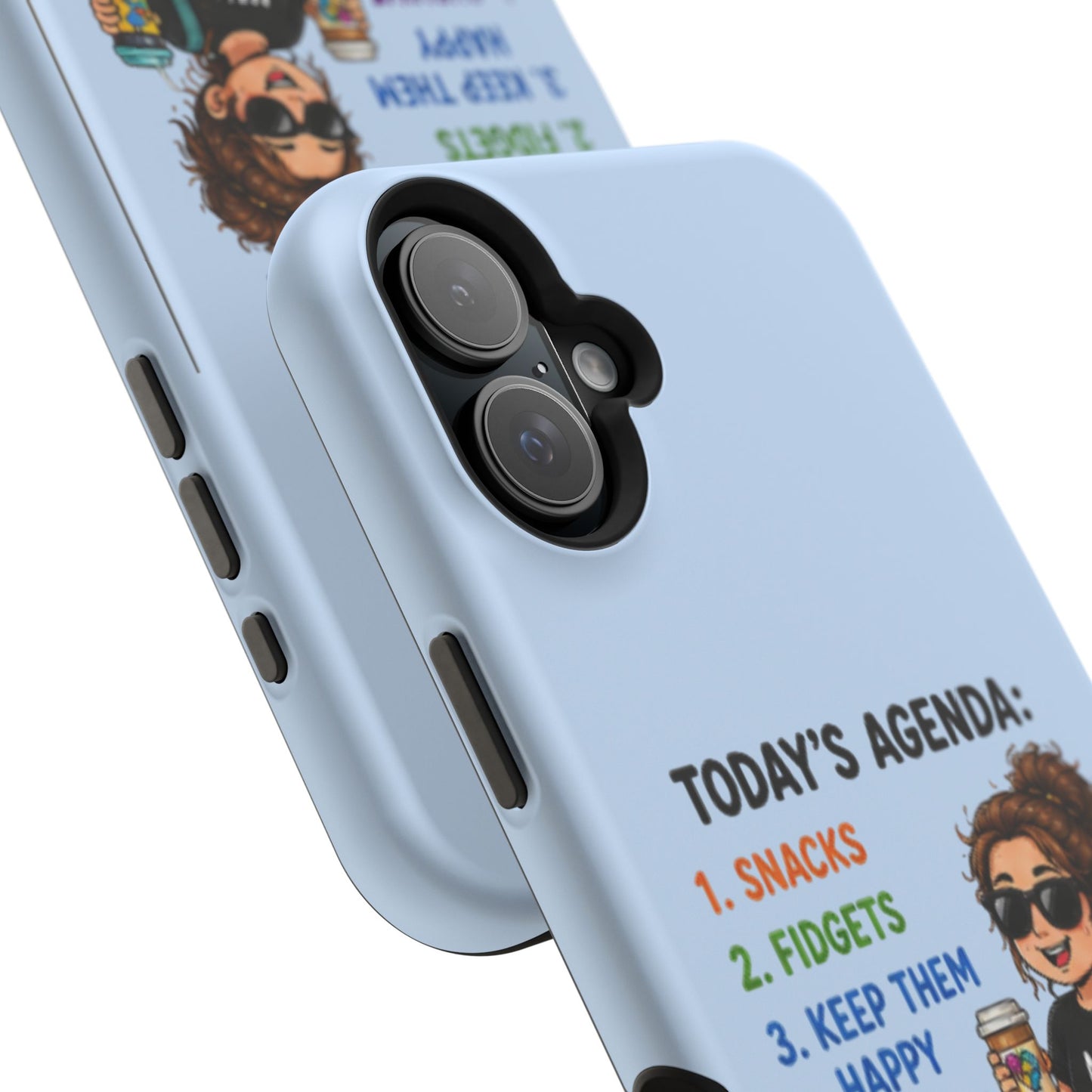 Nurse Mom Magnetic Impact-Resistant Phone Case — "Today's Agenda" Cute ER/Healthcare Gift - Geo Rocks The 'Tism