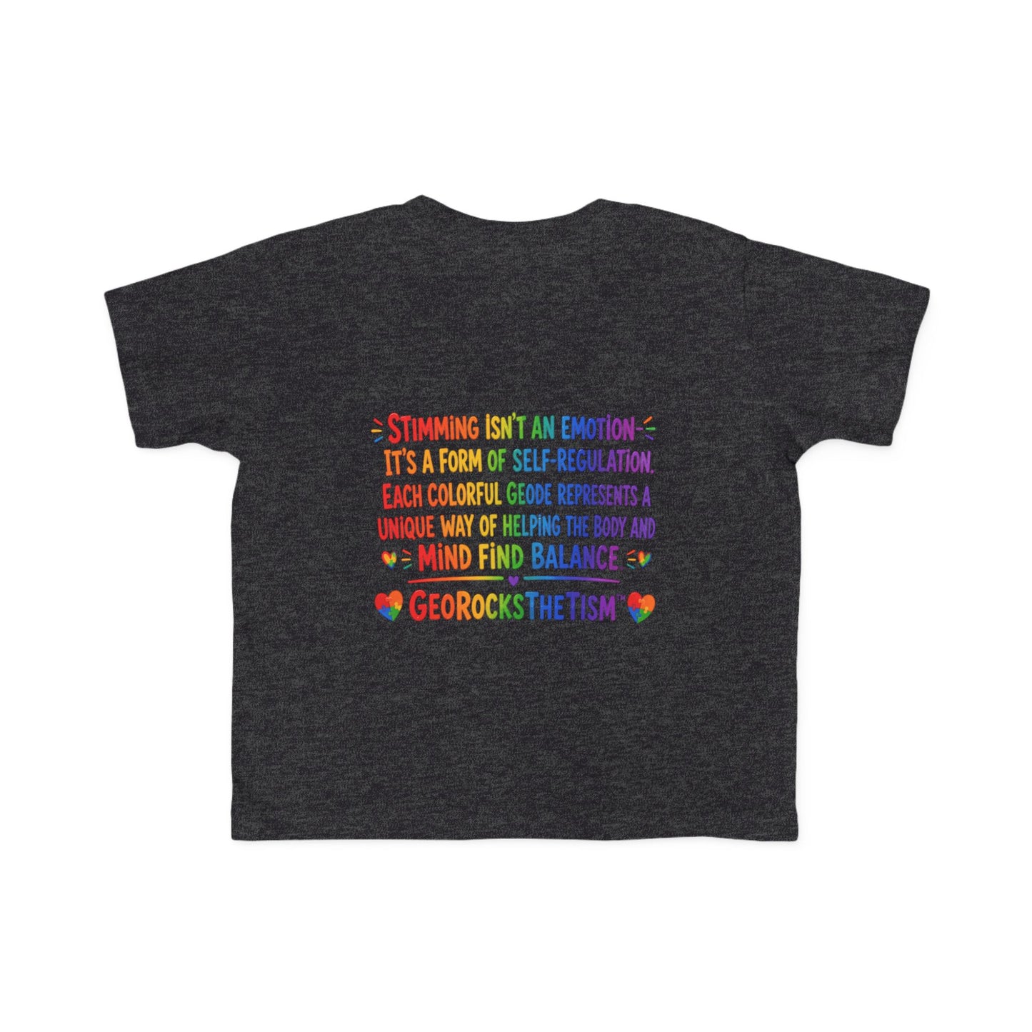 “Loves Soft Things” Stimming Geode Autism Self Sensory Regulation Toddler Tee
