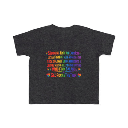 “Loves Soft Things” Stimming Geode Autism Self Sensory Regulation Toddler Tee