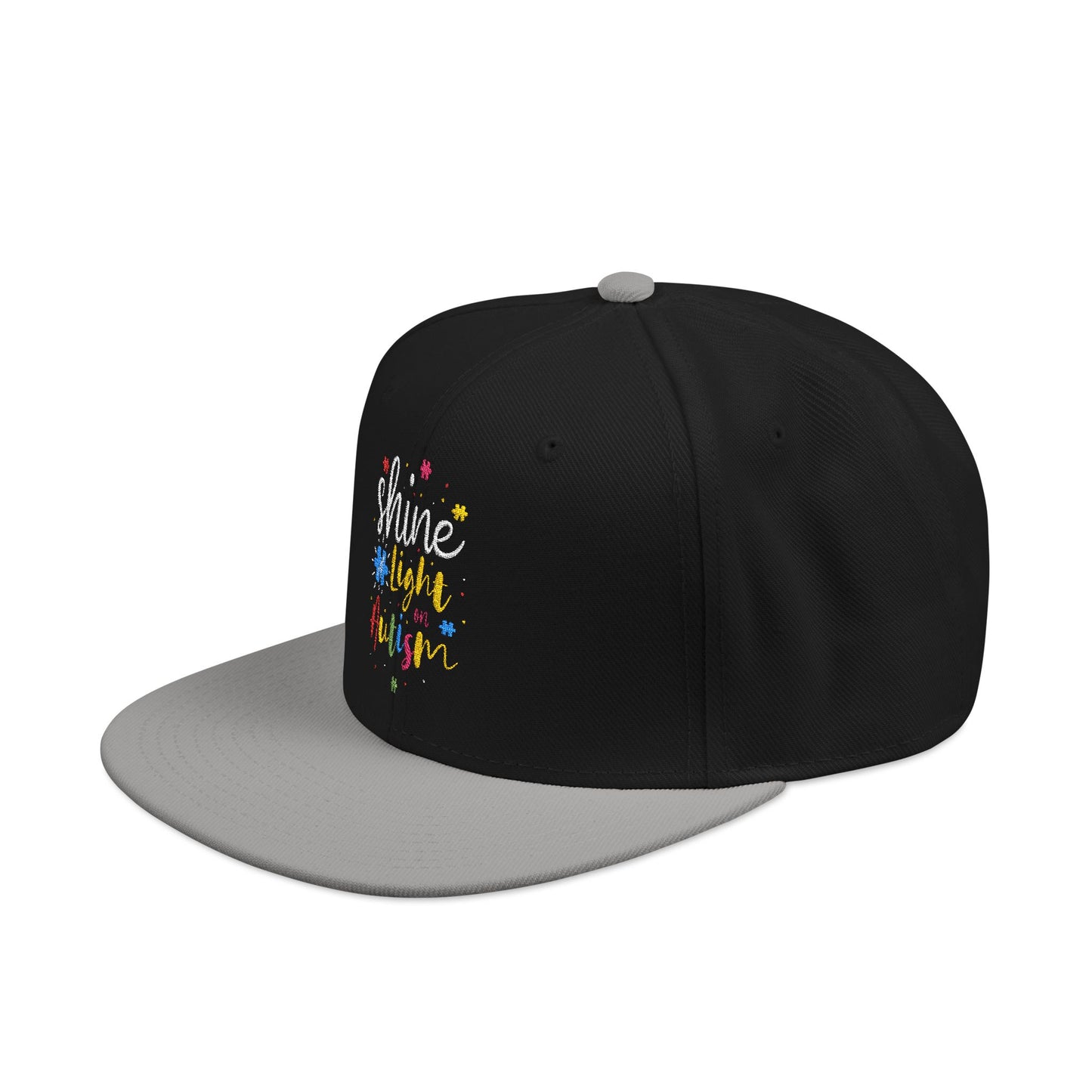 Shine Light Autism Colorful Snapback