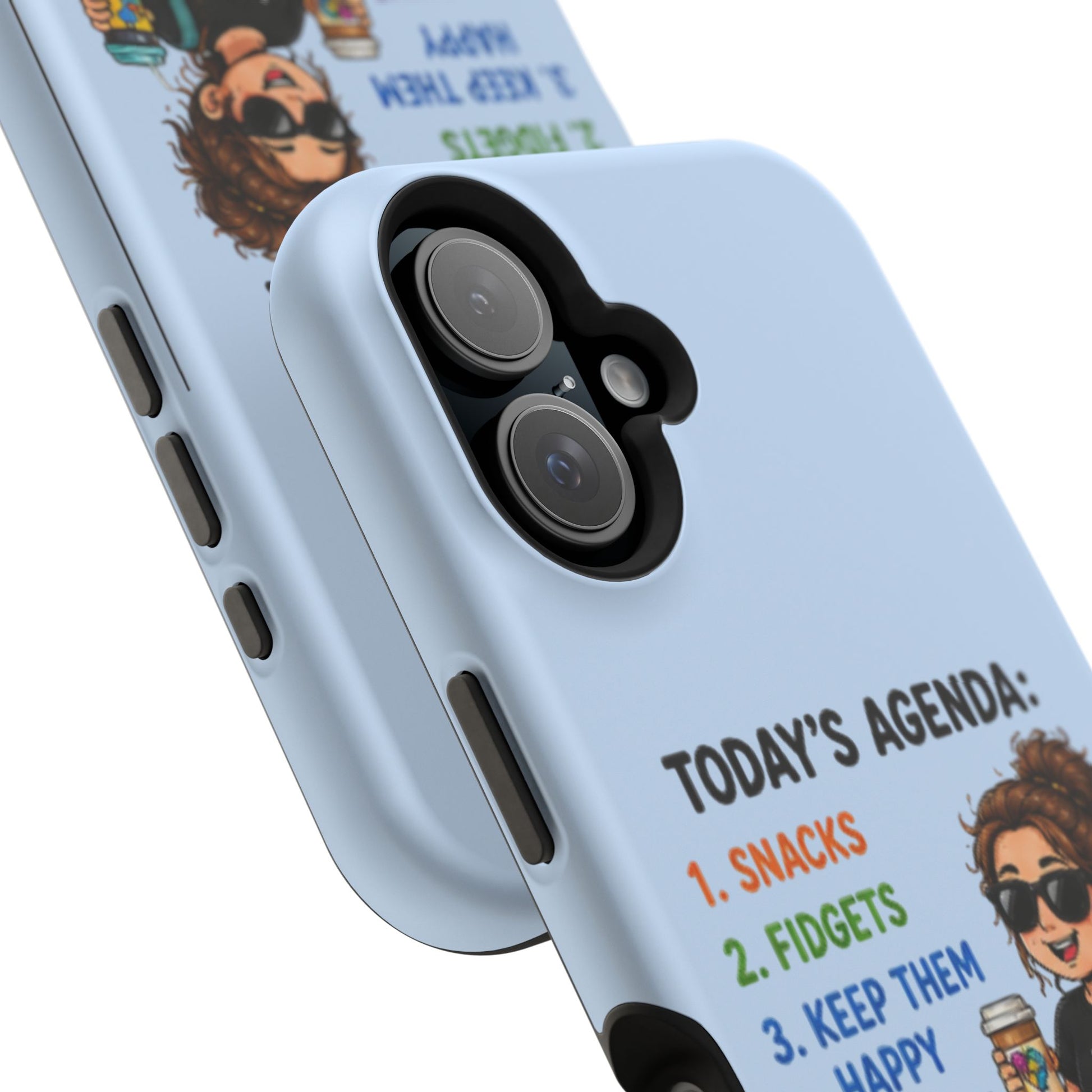 Nurse Mom Magnetic Impact-Resistant Phone Case — "Today's Agenda" Cute ER/Healthcare Gift - Geo Rocks The 'Tism