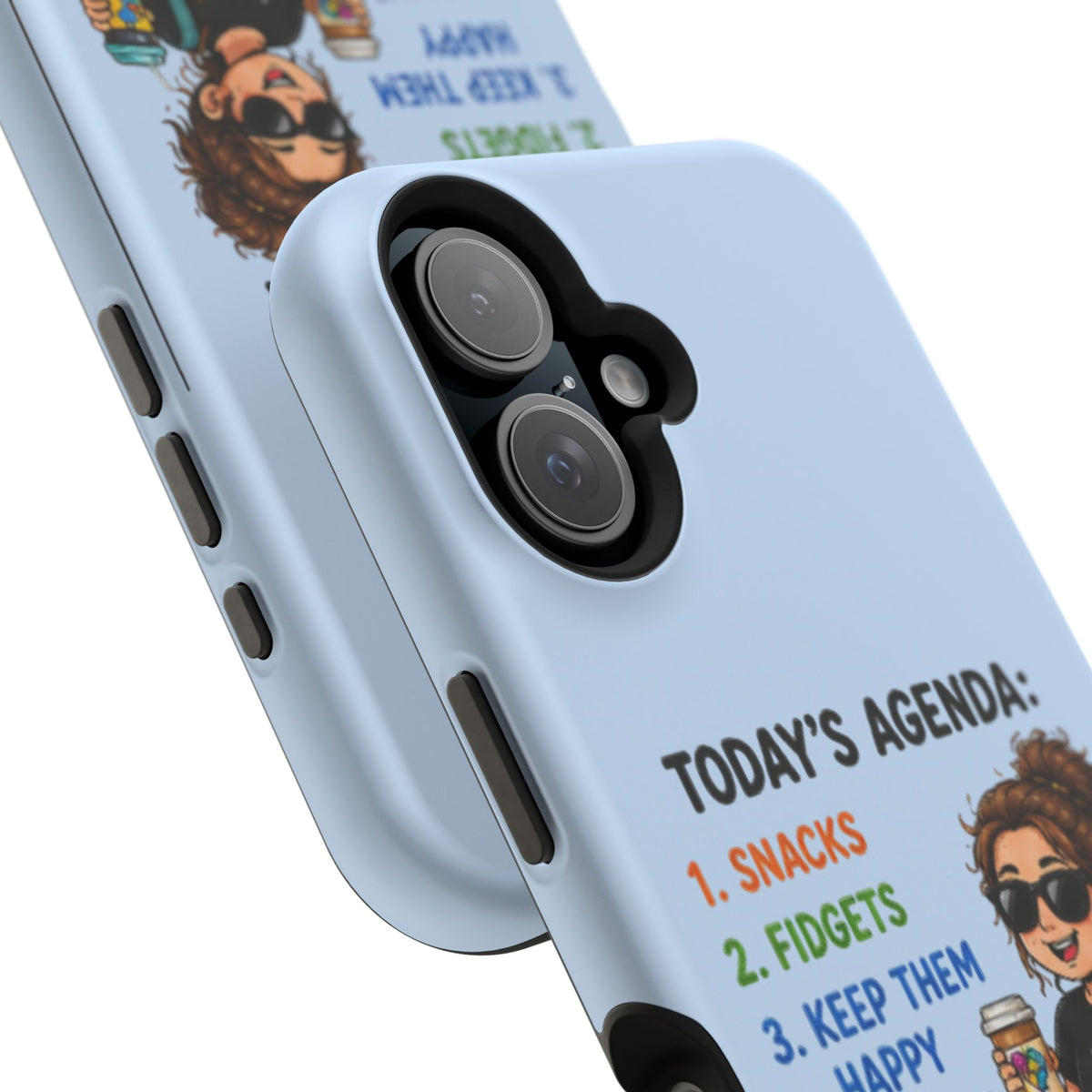 Nurse Mom Magnetic Impact-Resistant Phone Case — "Today's Agenda" Cute ER/Healthcare Gift - Geo Rocks The 'Tism