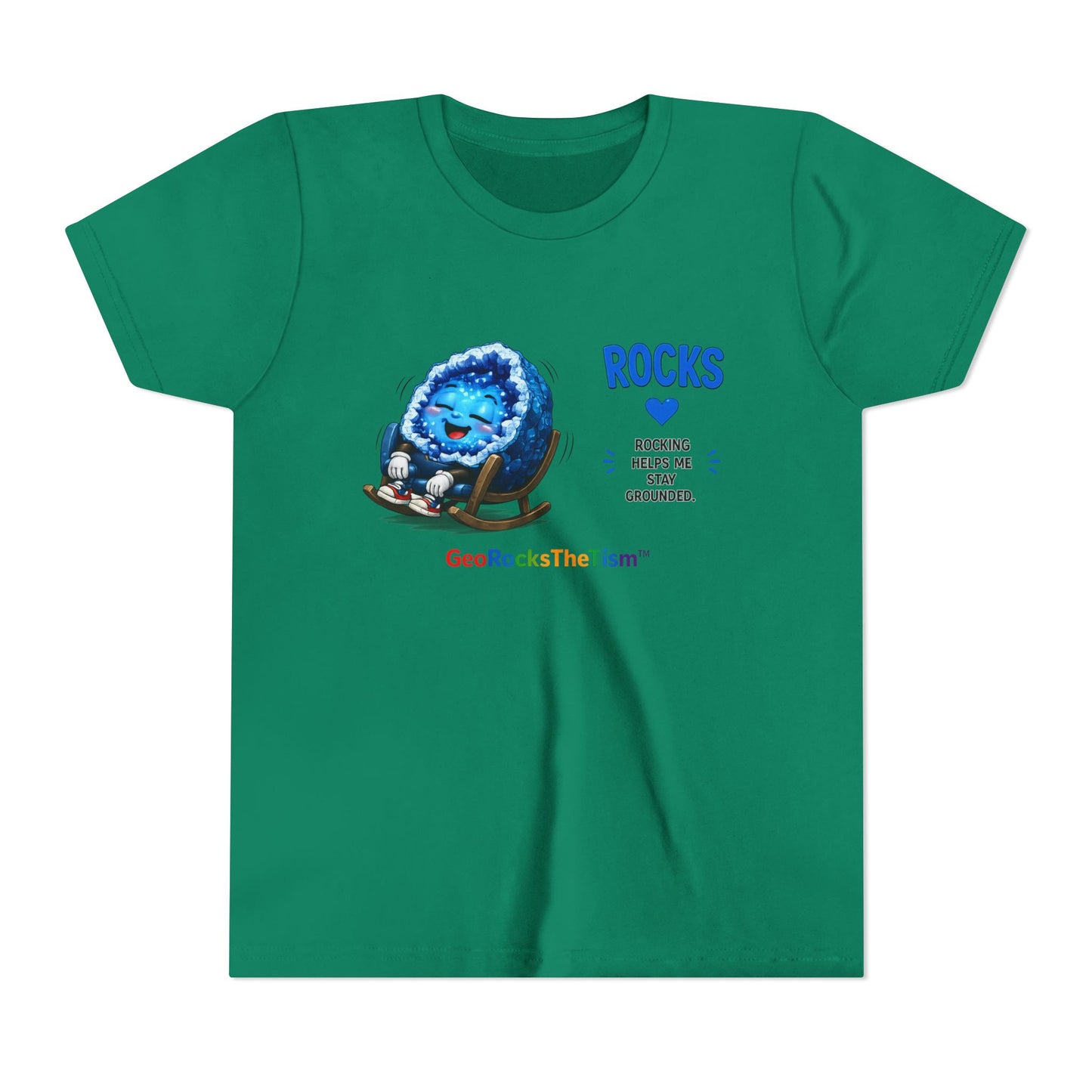 "Rocking" Stimming Geode -Autism Self Sensory Regulation Youth Tee