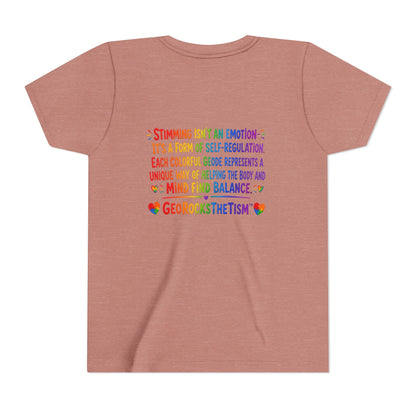 "Covers Eyes" Stimming Geode -Autism Self Sensory Regulation Youth Tee