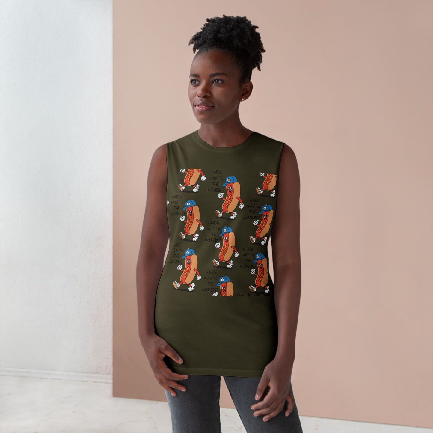 Unisex Hot Dog Era Muscle Tank