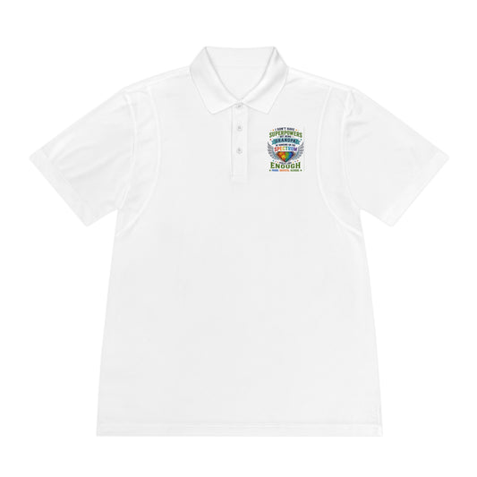 Men's Sport Polo Shirt — Embroidered Surf Shield Logo Performance Polo