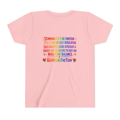 "Covers Eyes" Stimming Geode -Autism Self Sensory Regulation Youth Tee