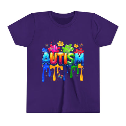 Autism Puzzle Drip Youth Tee