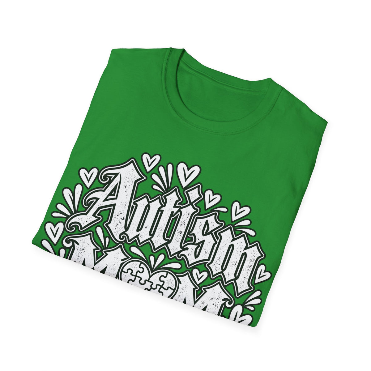Autism Mom T-Shirt "Powered by Love, Patience & Advocacy"