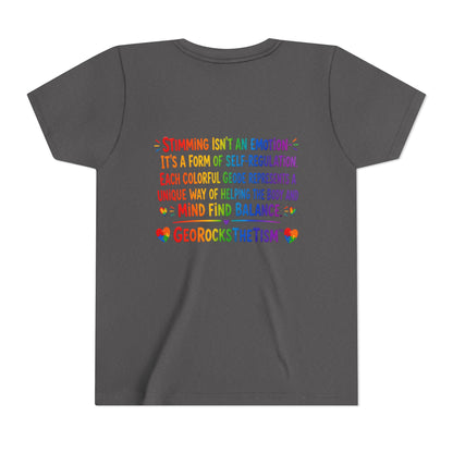 "Spins" Stimming Geode -Autism Self Sensory Regulation Youth Tee