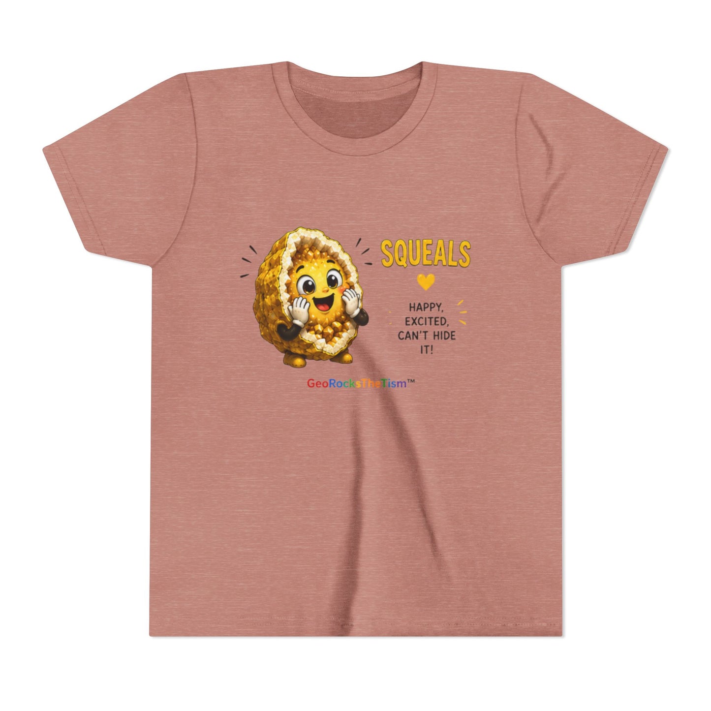 “Squeals” Stimming Geode -Autism Self Sensory Regulation Youth Tee
