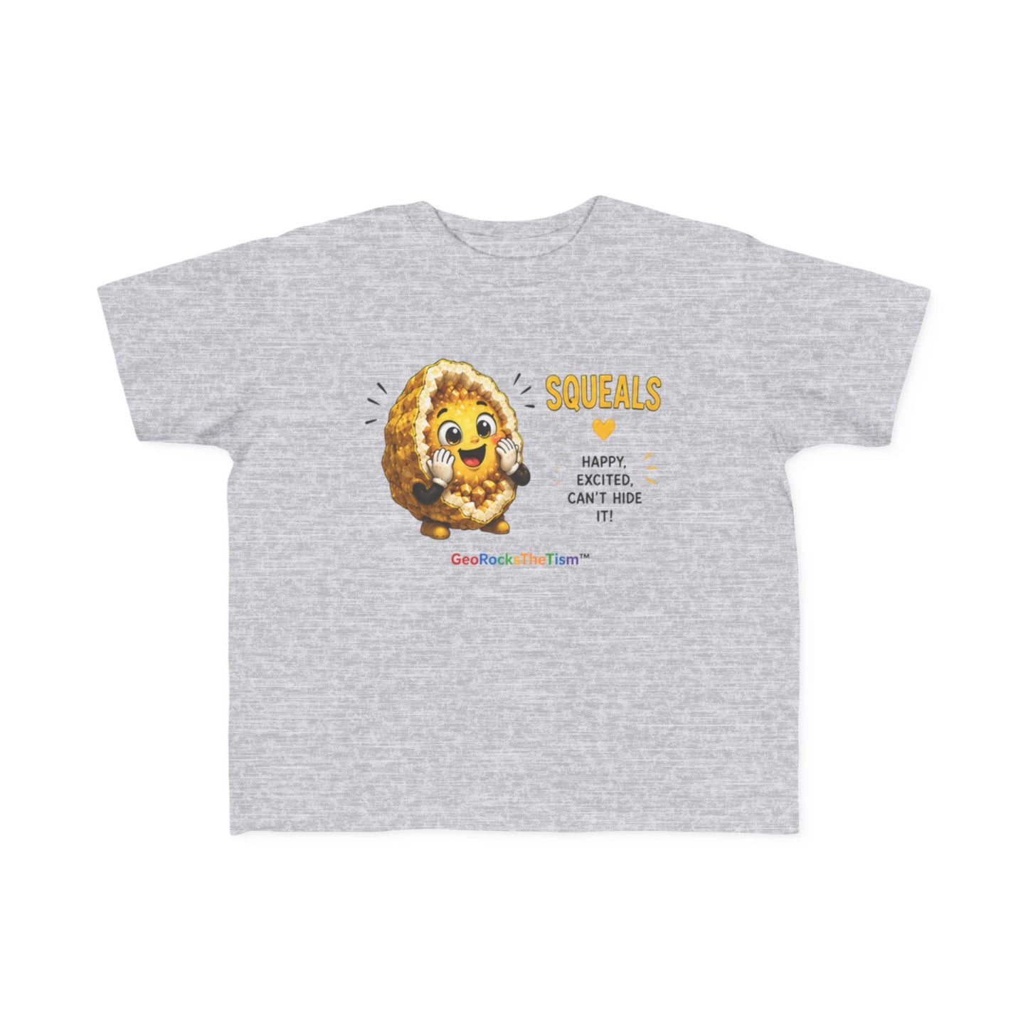 "Squeals" Stimming Geode Autism Self Sensory Regulation Toddler Tee