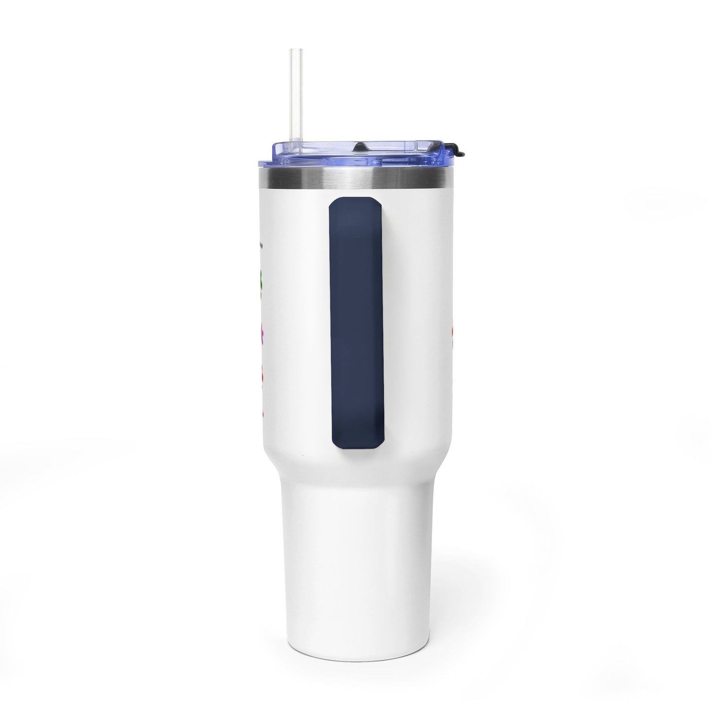 Autism Caregiver 40oz Thermal Tumbler – "Not Just a Caregiver" Insulated Travel Mug - Geo Rocks The 'Tism