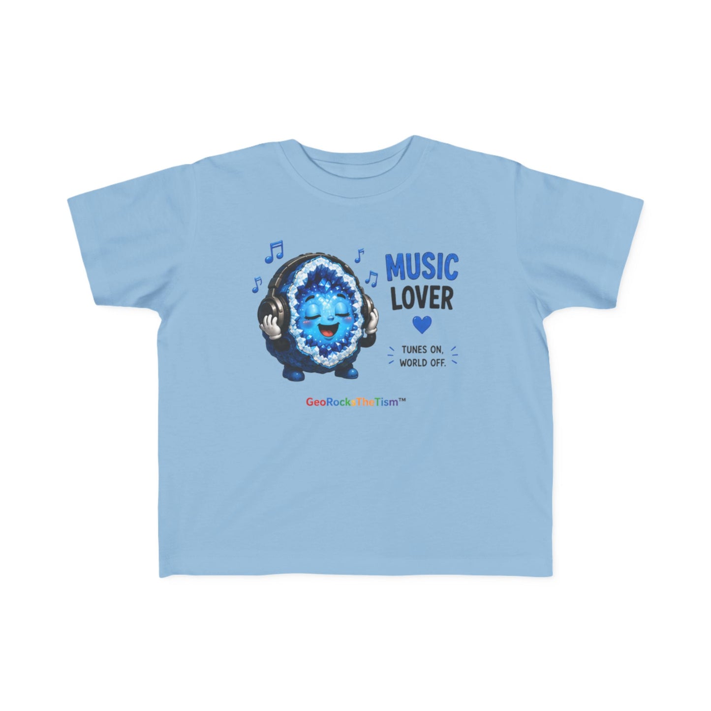 "Music Lover" Stimming Geode Autism Self Sensory Regulation Toddler Tee
