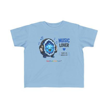 "Music Lover" Stimming Geode Autism Self Sensory Regulation Toddler Tee
