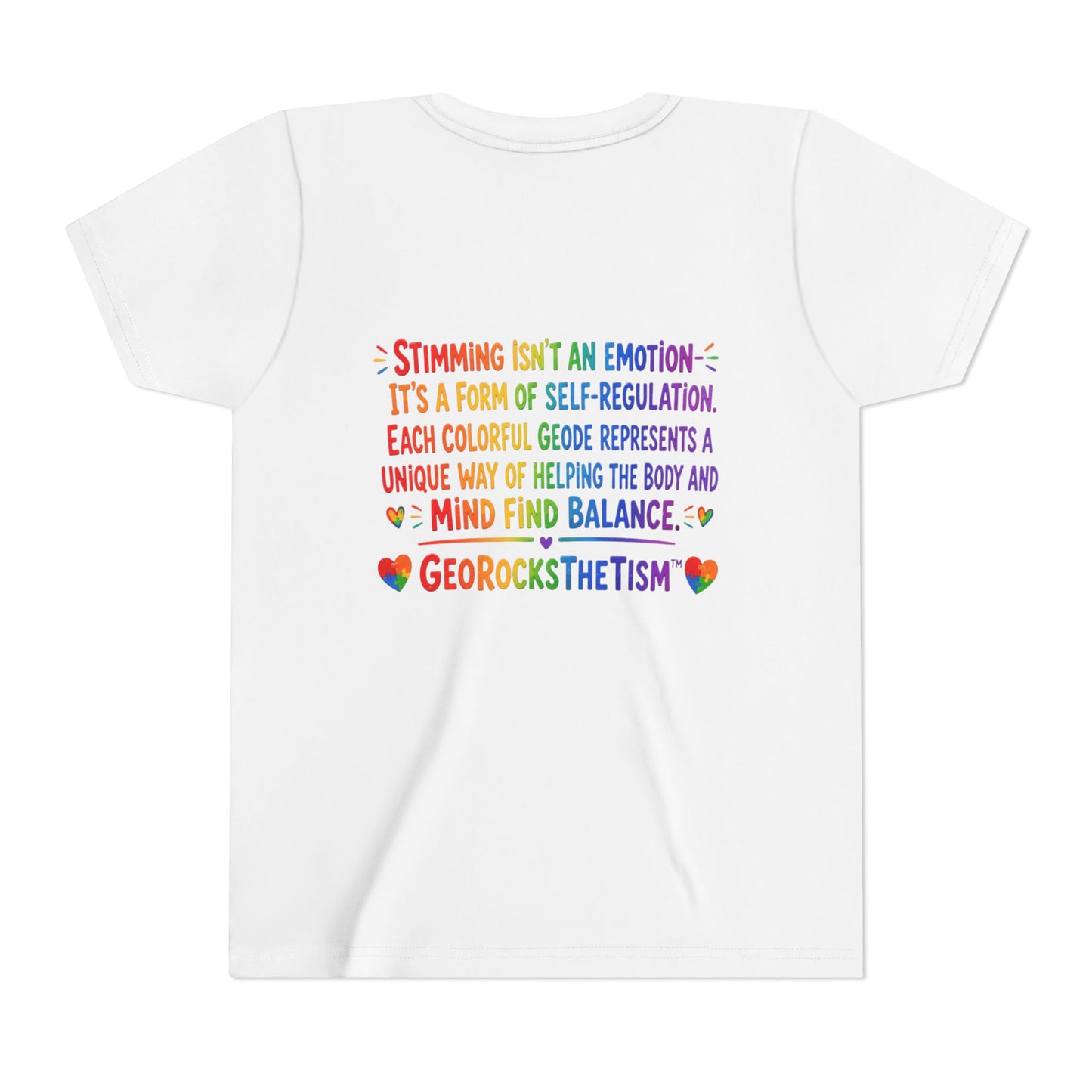 "CHEWS" Stimming Geode -Autism Self Sensory Regulation Youth Tee