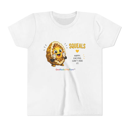 “Squeals” Stimming Geode -Autism Self Sensory Regulation Youth Tee