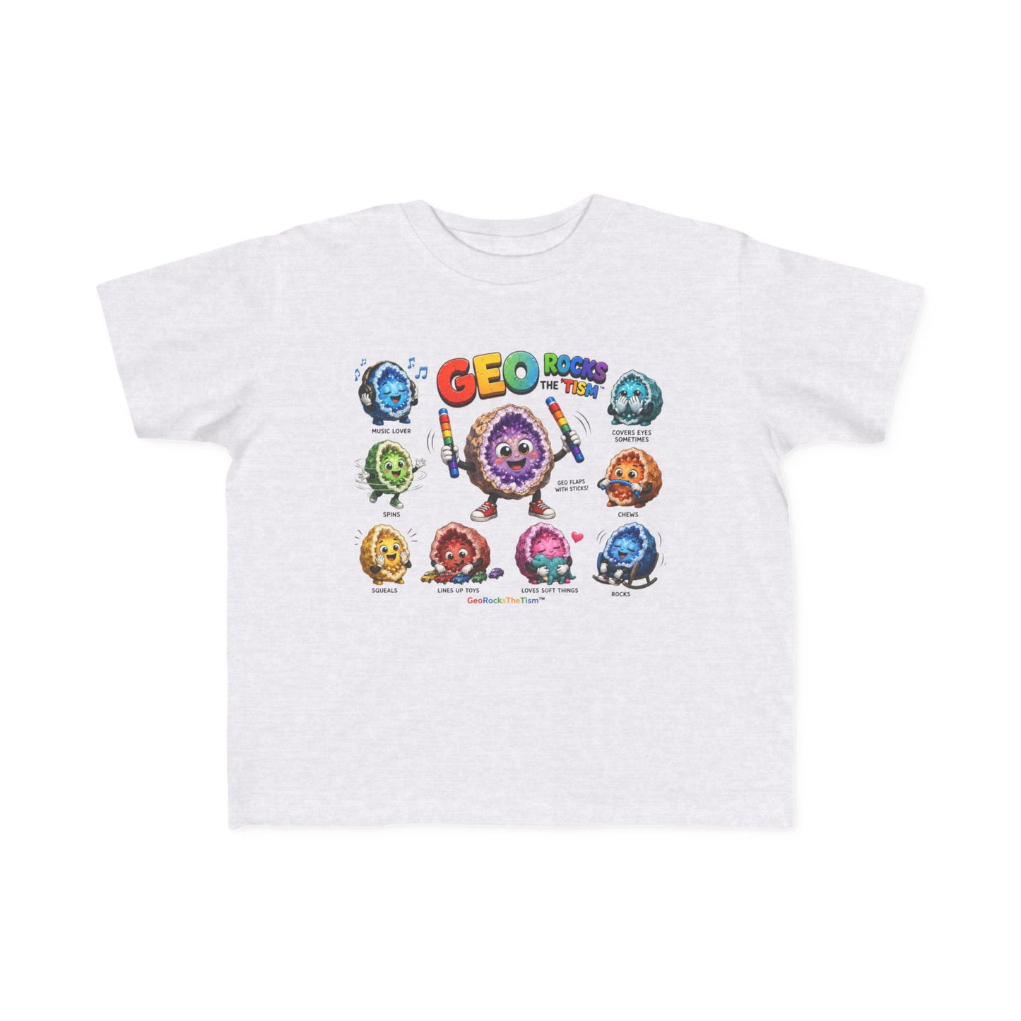 Educational Stimming Geode -Autism Self Sensory Regulation Toddler Tee