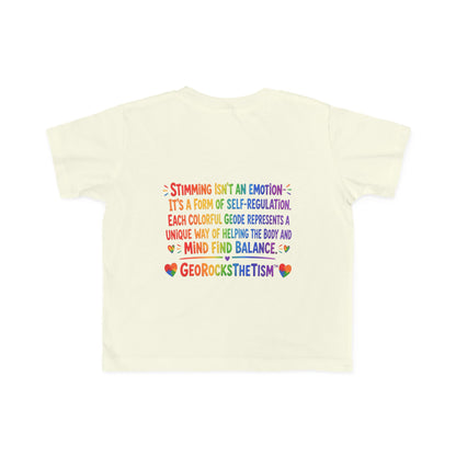 "Lines Up Toys" Stimming Geode Autism Self Sensory Regulation Toddler Tee