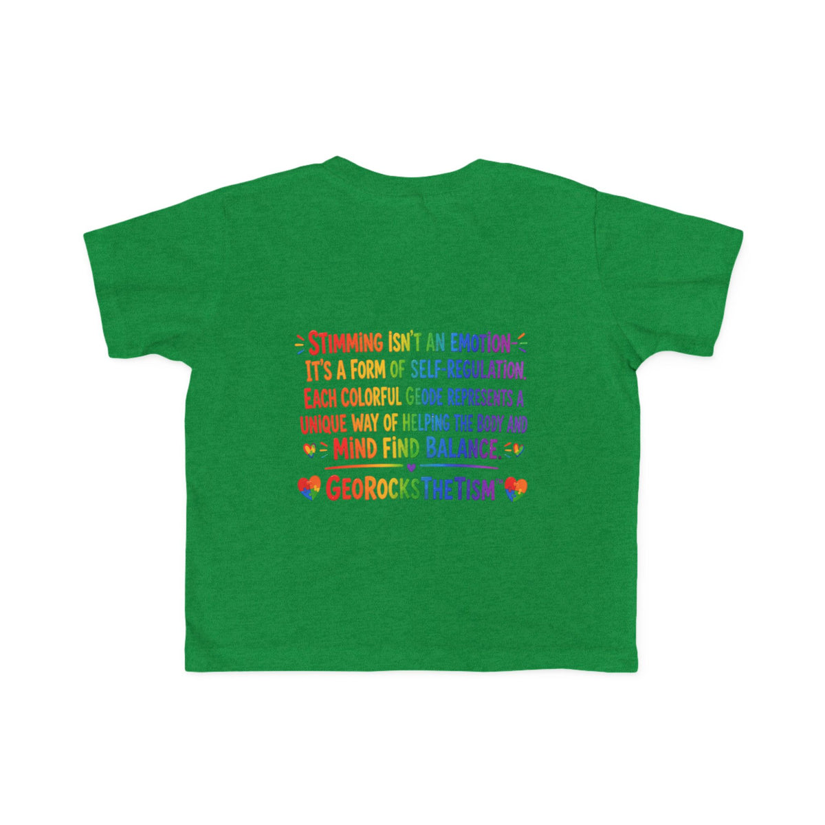 "Lines Up Toys" Stimming Geode Autism Self Sensory Regulation Toddler Tee - Geo Rocks The 'Tism