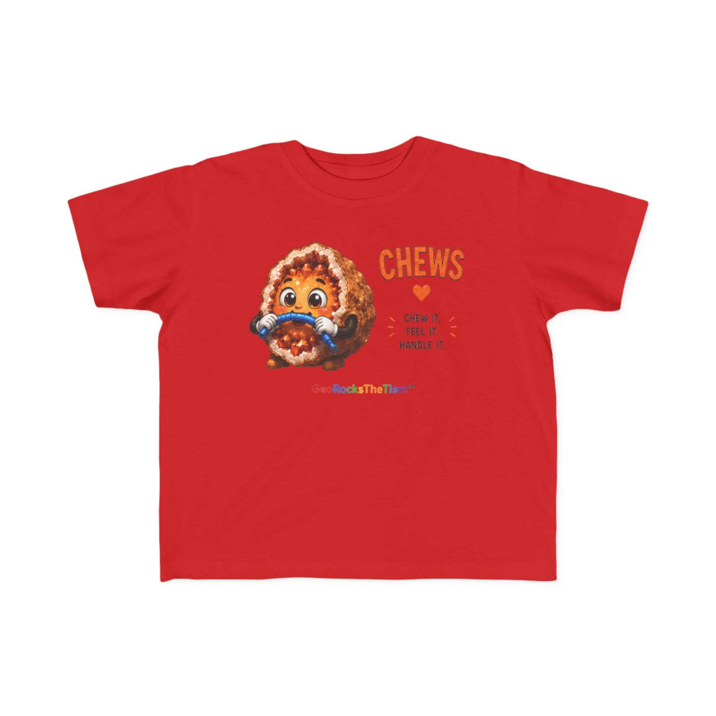 “Chews” Stimming Geode Autism Self Sensory Regulation Toddler Tee