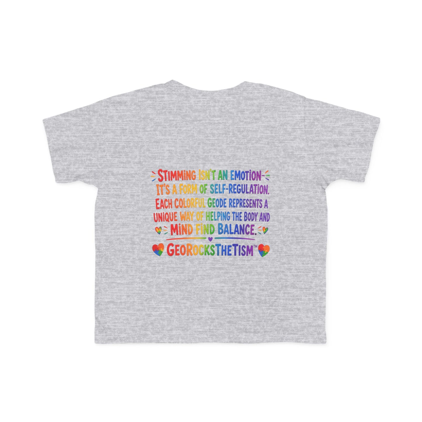 "Lines Up Toys" Stimming Geode Autism Self Sensory Regulation Toddler Tee
