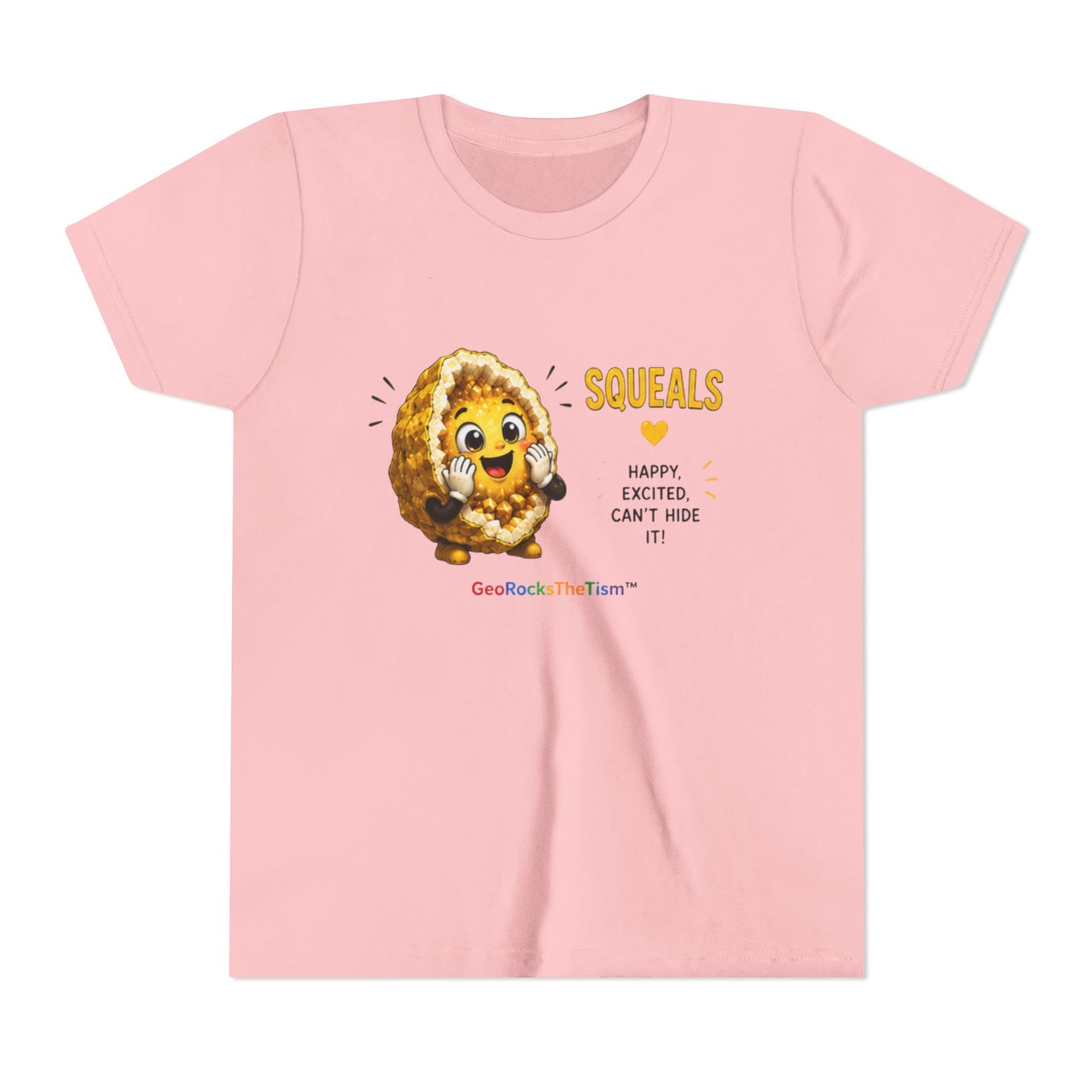 “Squeals” Stimming Geode -Autism Self Sensory Regulation Youth Tee