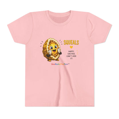 “Squeals” Stimming Geode -Autism Self Sensory Regulation Youth Tee