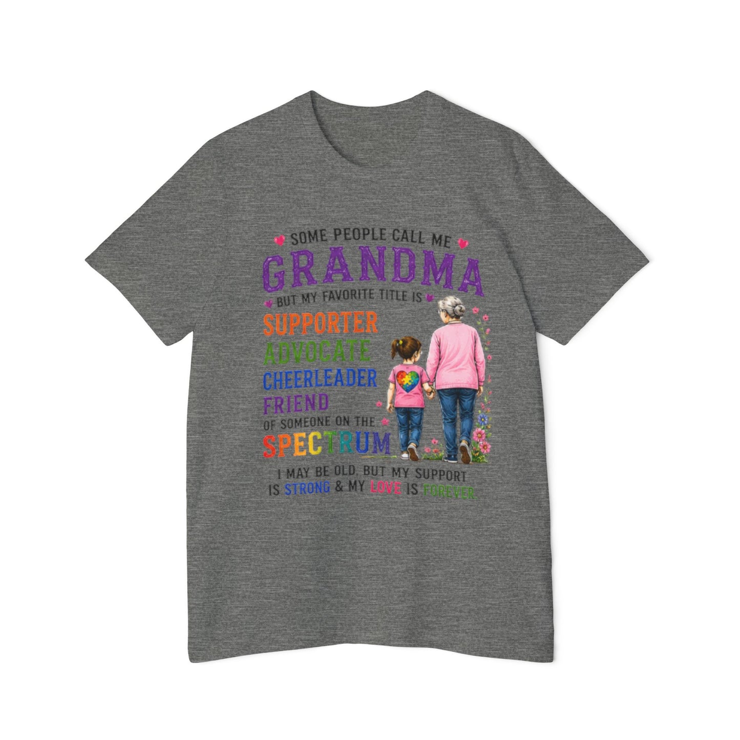 Grandma Autism Support T-Shirt – 'Some People Call Me Grandma' Advocate Tee - Geo Rocks The 'Tism
